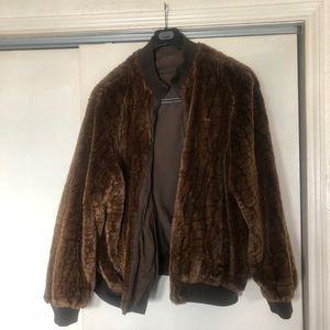 Sean John reversible faux fur coat
